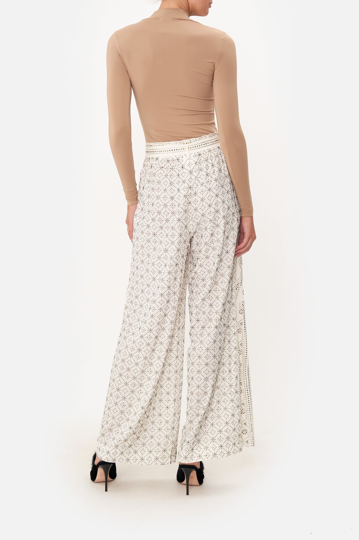 PAPERBAG WAIST WIDE LEG PANT LUXE ESPIRITU