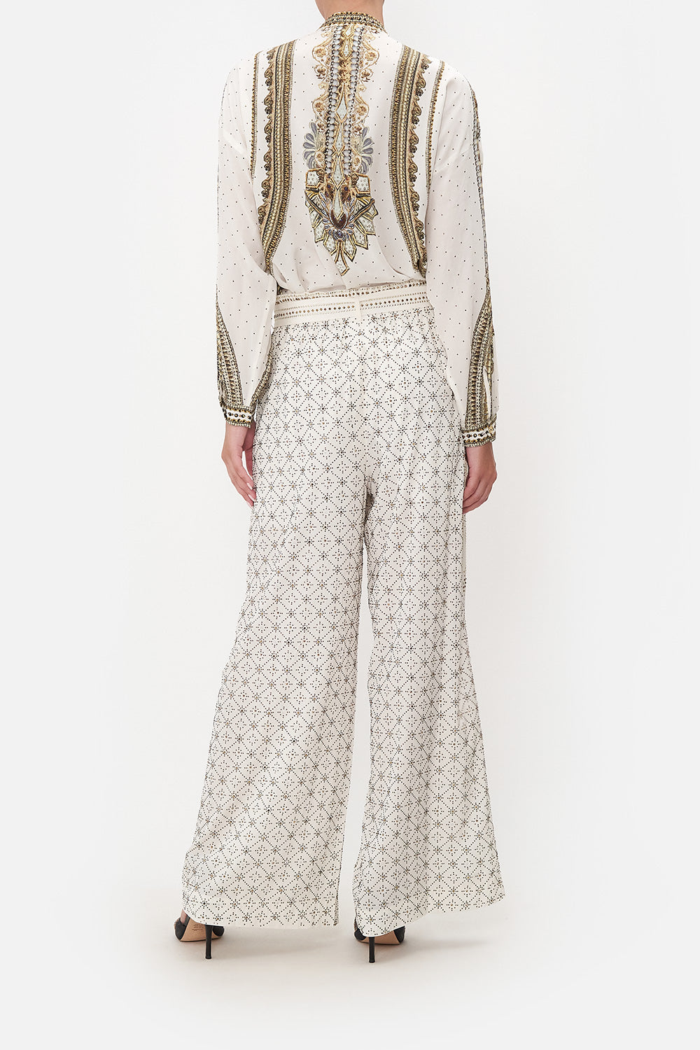 PAPERBAG WAIST WIDE LEG PANT LUXE ESPIRITU