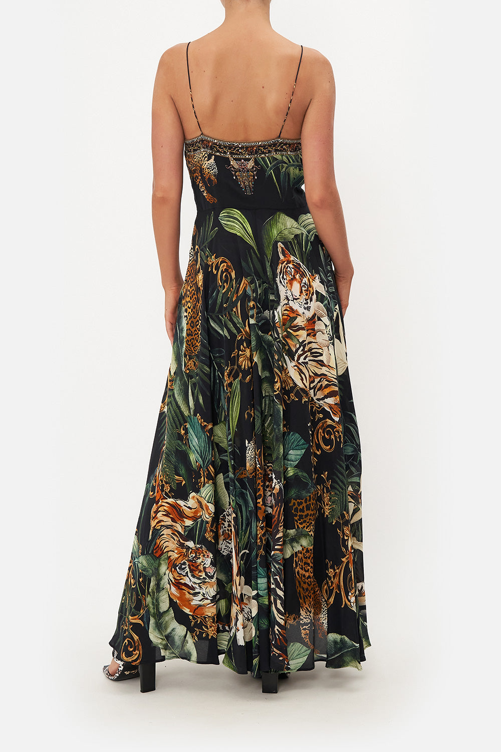 LONG DRESS WITH TIE FRONT EASY TIGER
