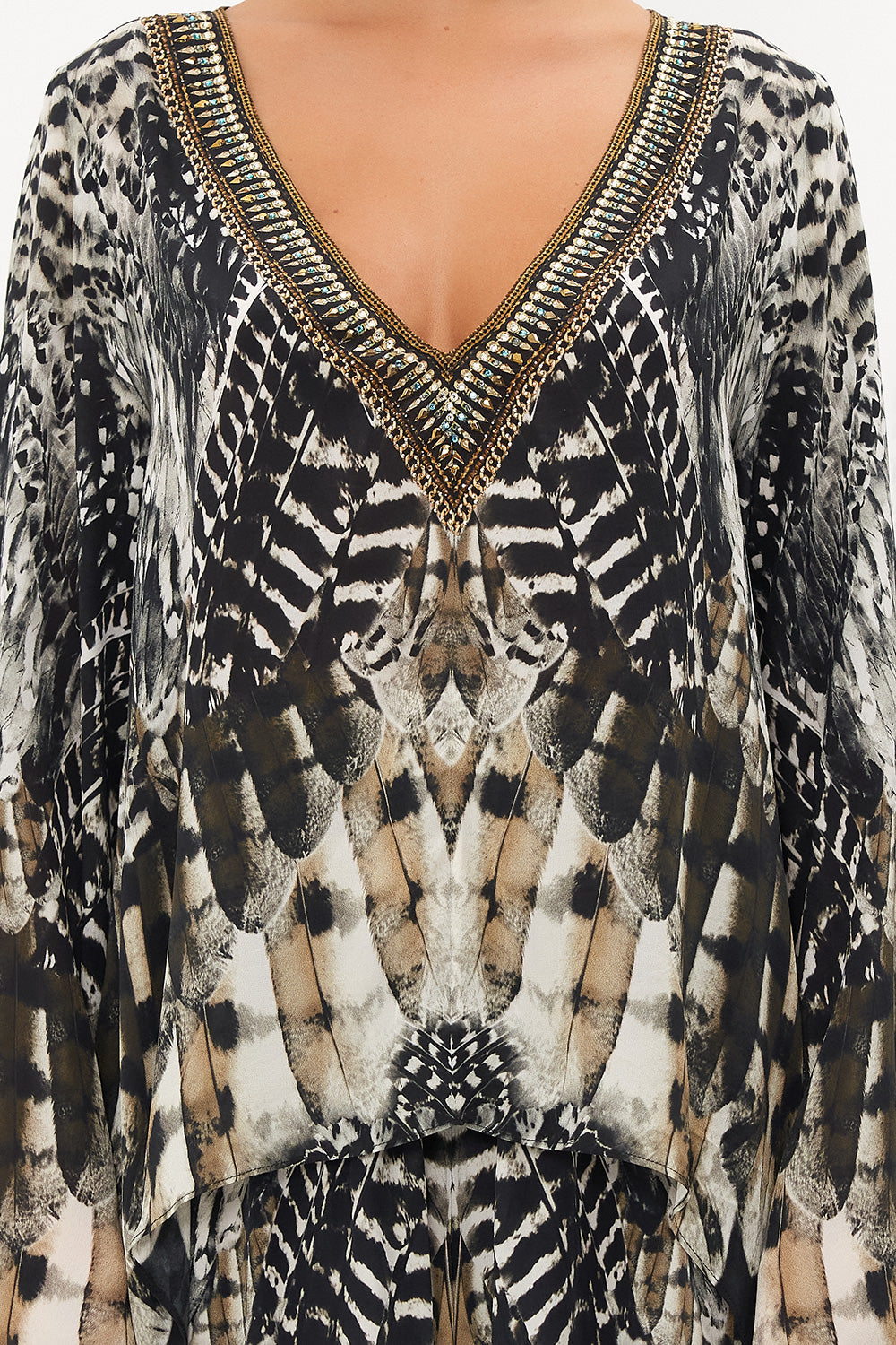 HIGH LOW FLARED BLOUSE NIGHT OWL