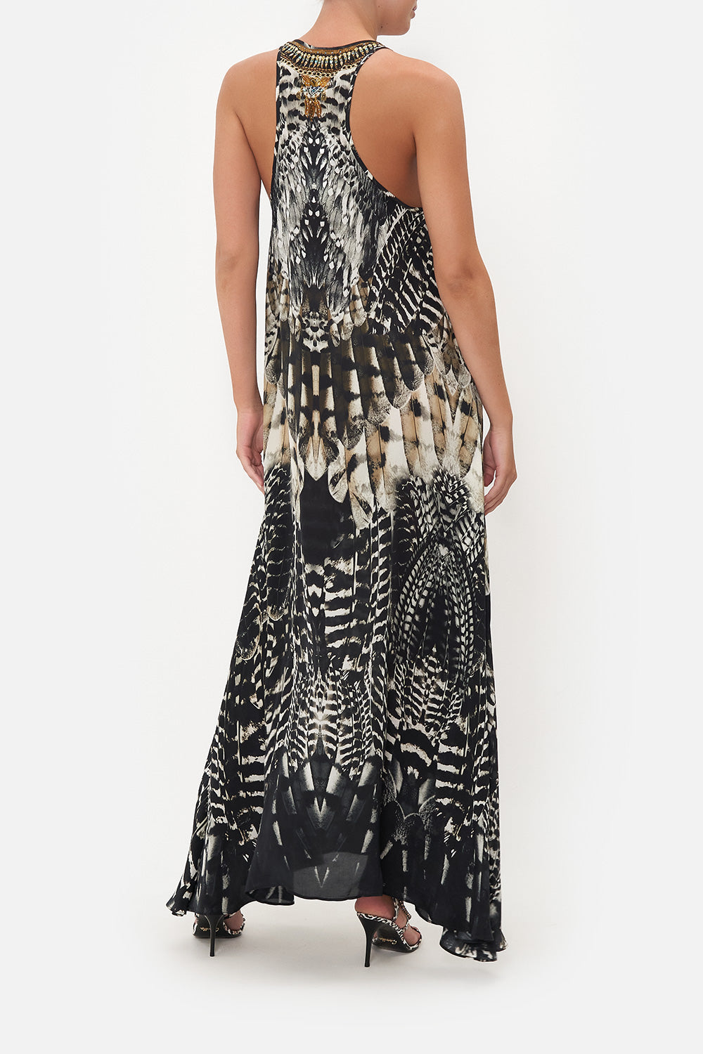 V NECK RACERBACK DRESS NIGHT OWL