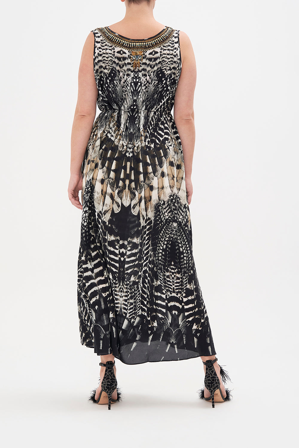 V NECK RACERBACK DRESS NIGHT OWL