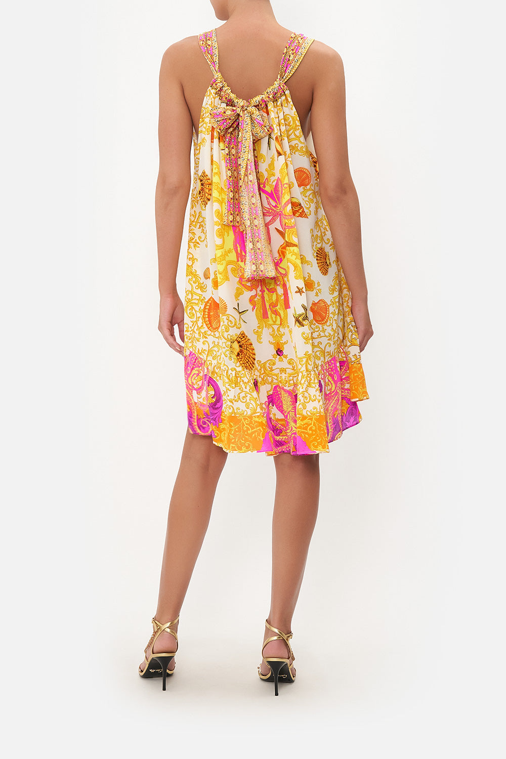 SHORT DRAWSTRING FRILL DRESS SQUID SQUAD