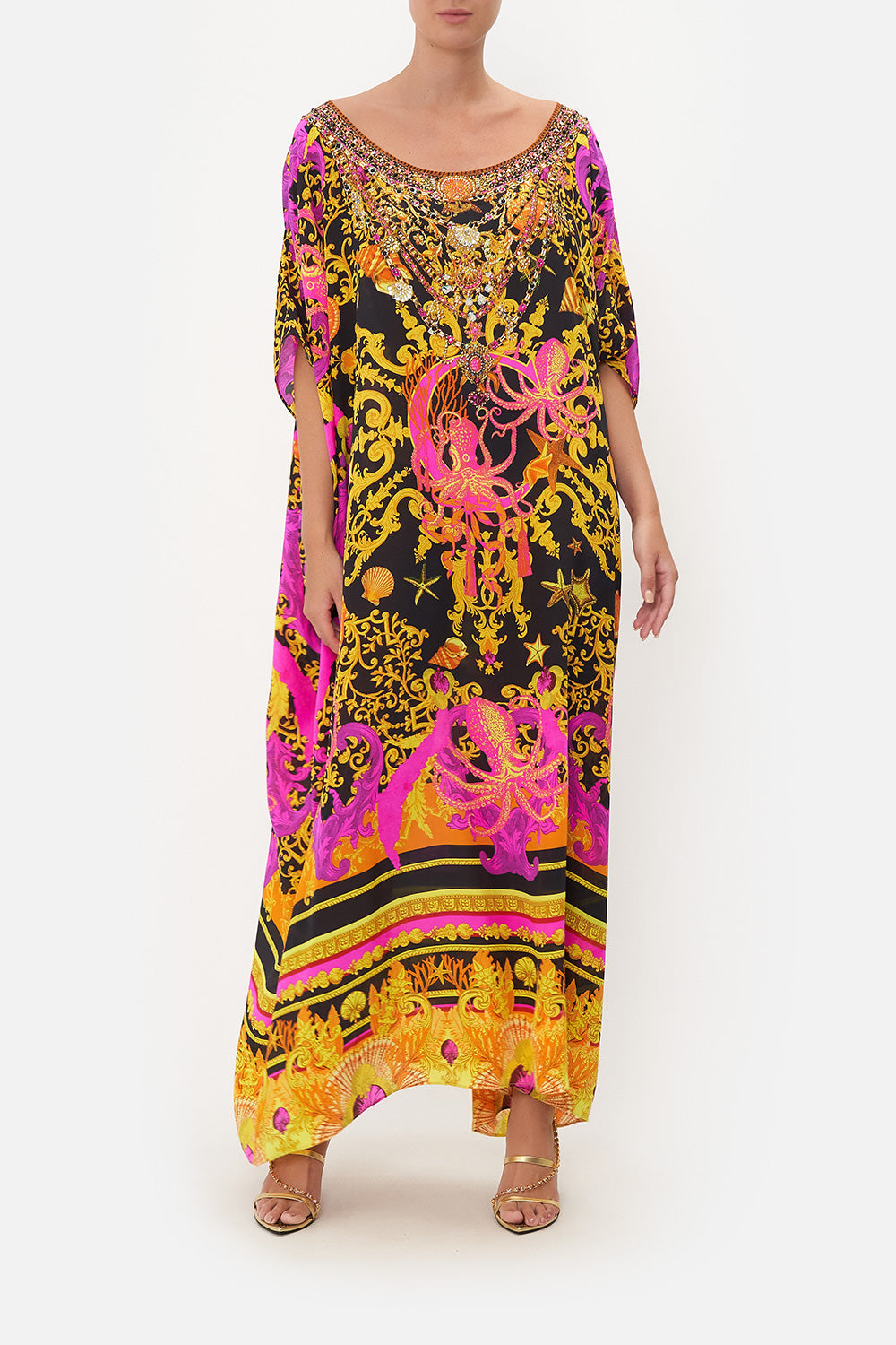 ROUND NECK KAFTAN OCTOPIA