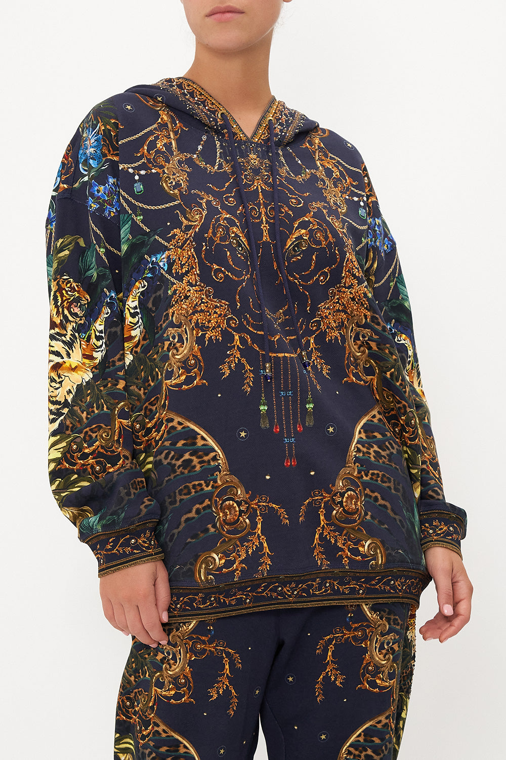 HOODY SWEATER WITH POCKETS TIGER TALES