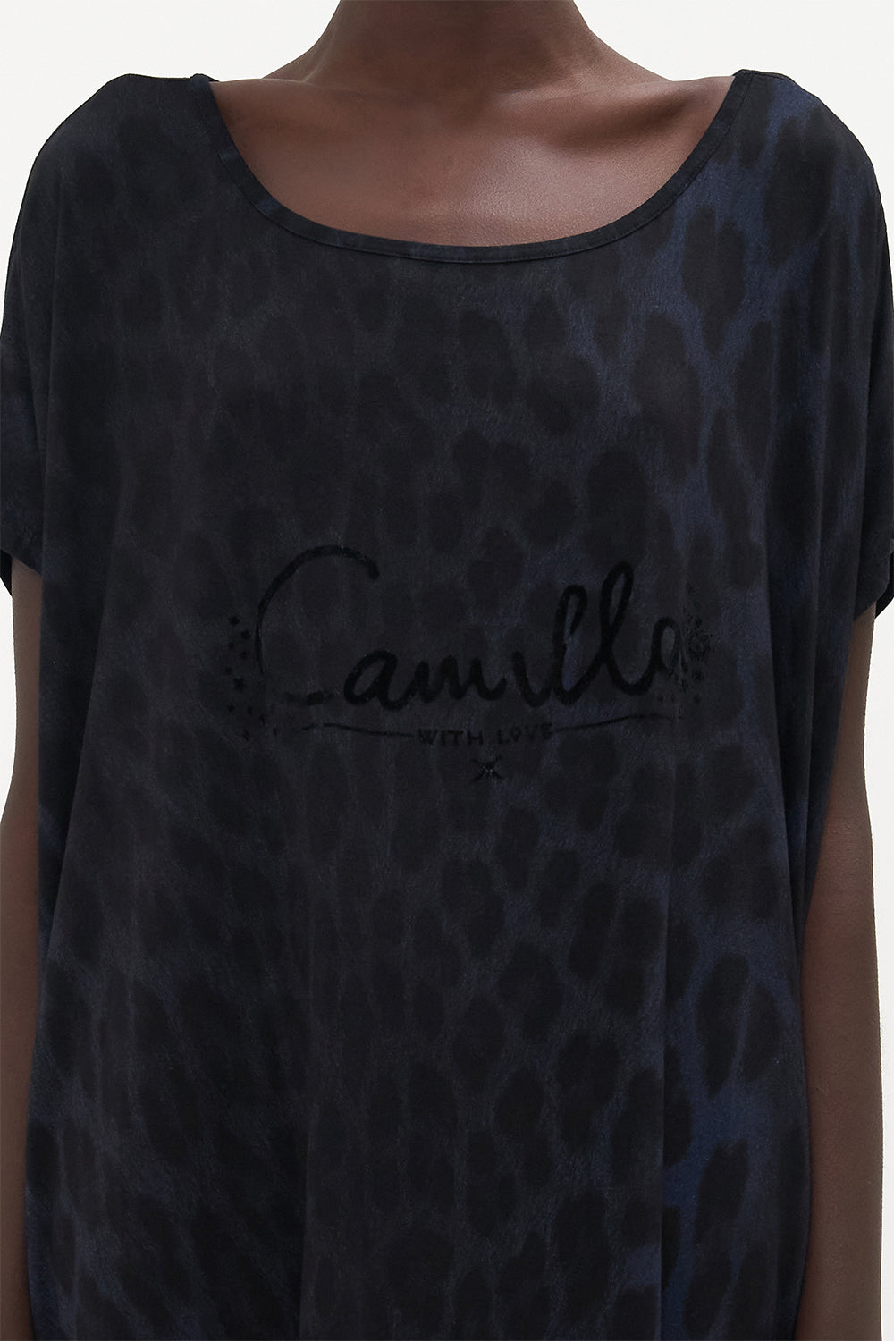 LOOSE FIT TEE SHES A CRAZY CAT