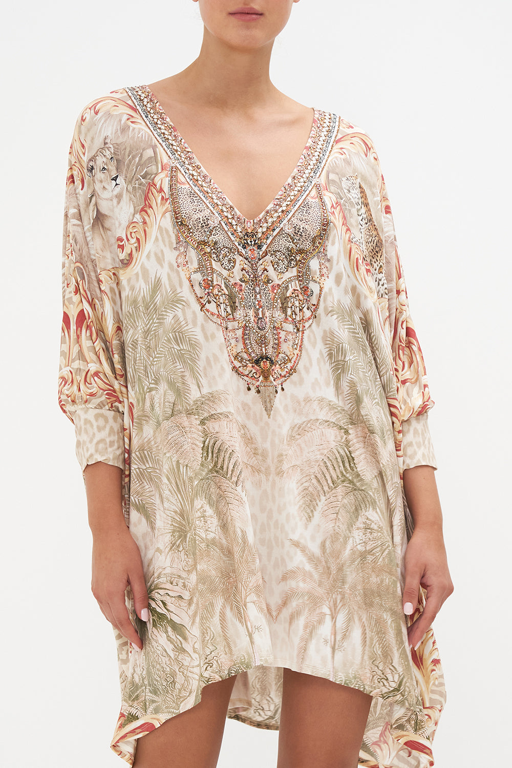 SHORT KAFTAN WITH CUFF PALAZZO PARTY