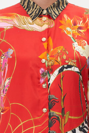 High Low Midi Shirt Dress, The Legend Of Ziba | CAMILLA AU – CAMILLA