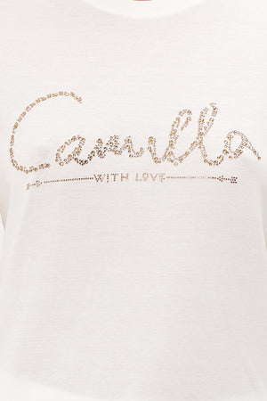 SLIM FIT ROUND NECK T-SHIRT LOGO CAPSULE - SOLID WHITE