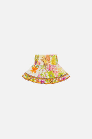 Kids Shirring Waist Skirt 4-10 How Does Your Garden Grow print by CAMILLA