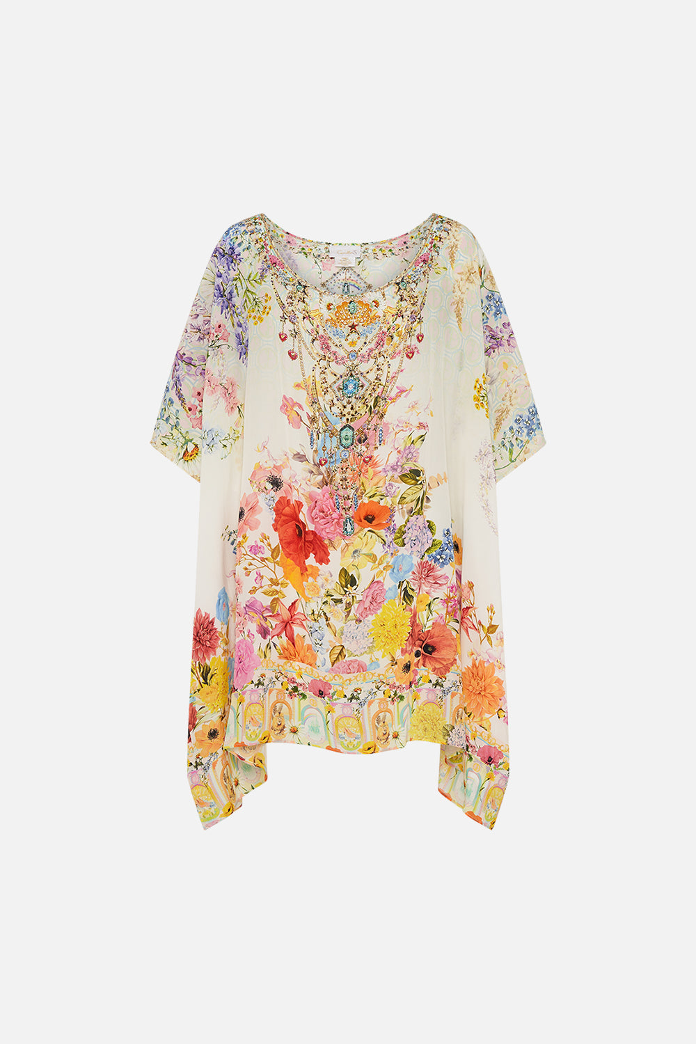 SHORT ROUND NECK KAFTAN SUNLIGHT SYMPHONY