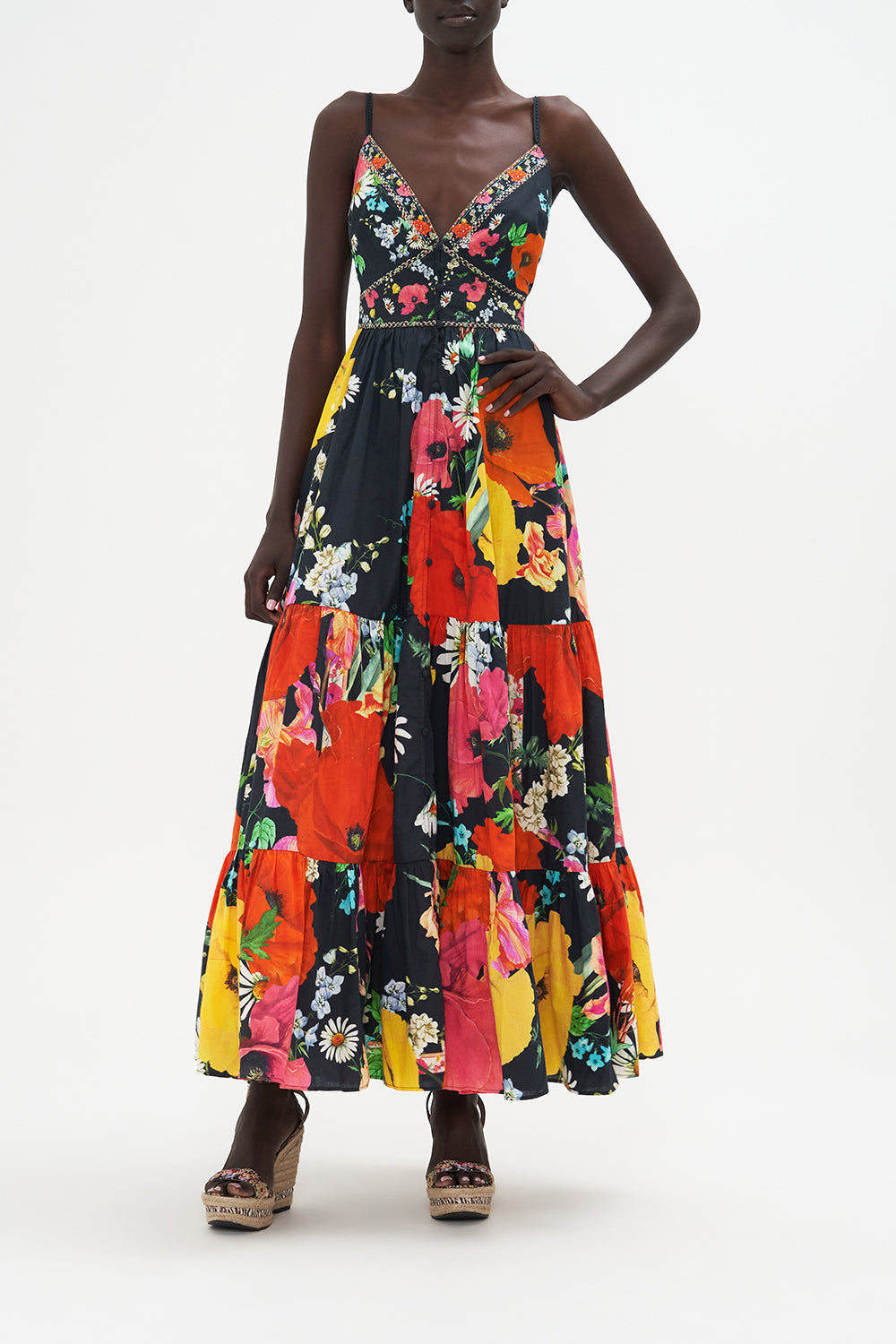 Tiered Bodice Dress Divine Divinity print by CAMILLA