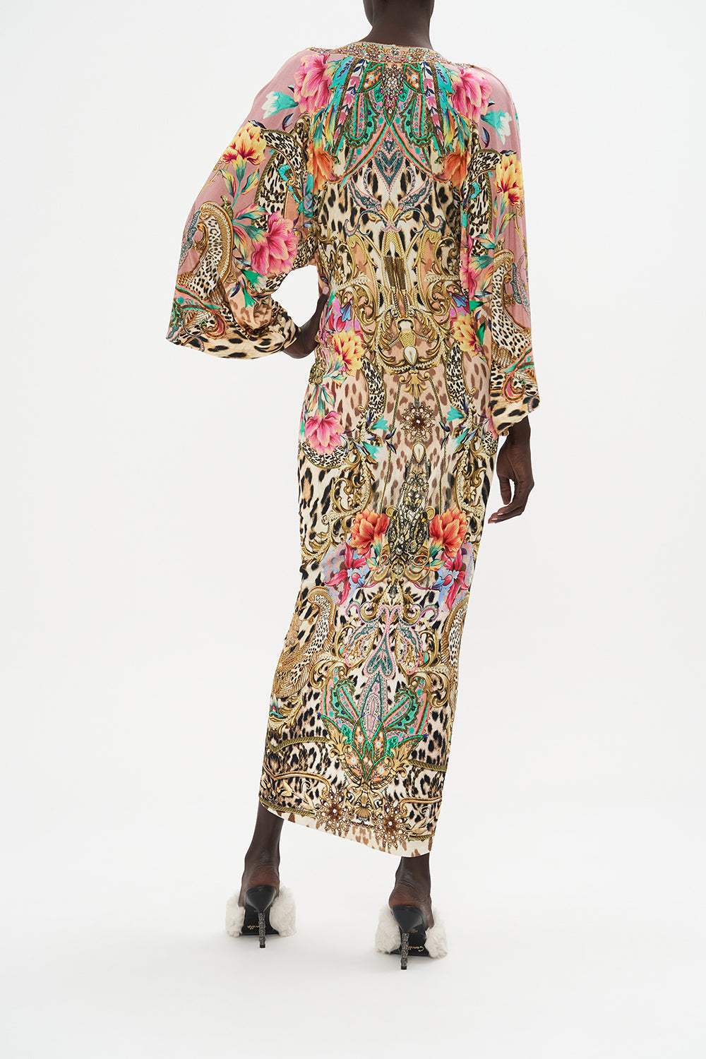 LONG SPLIT FRONT TWIST DRESS QUEEN ATLANTIS