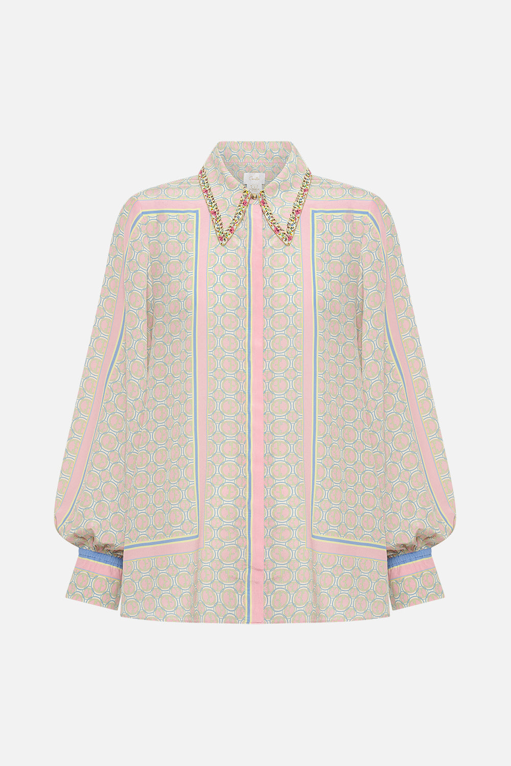 CURVED COLLAR BLOUSE SUNLIGHT SYMPHONY