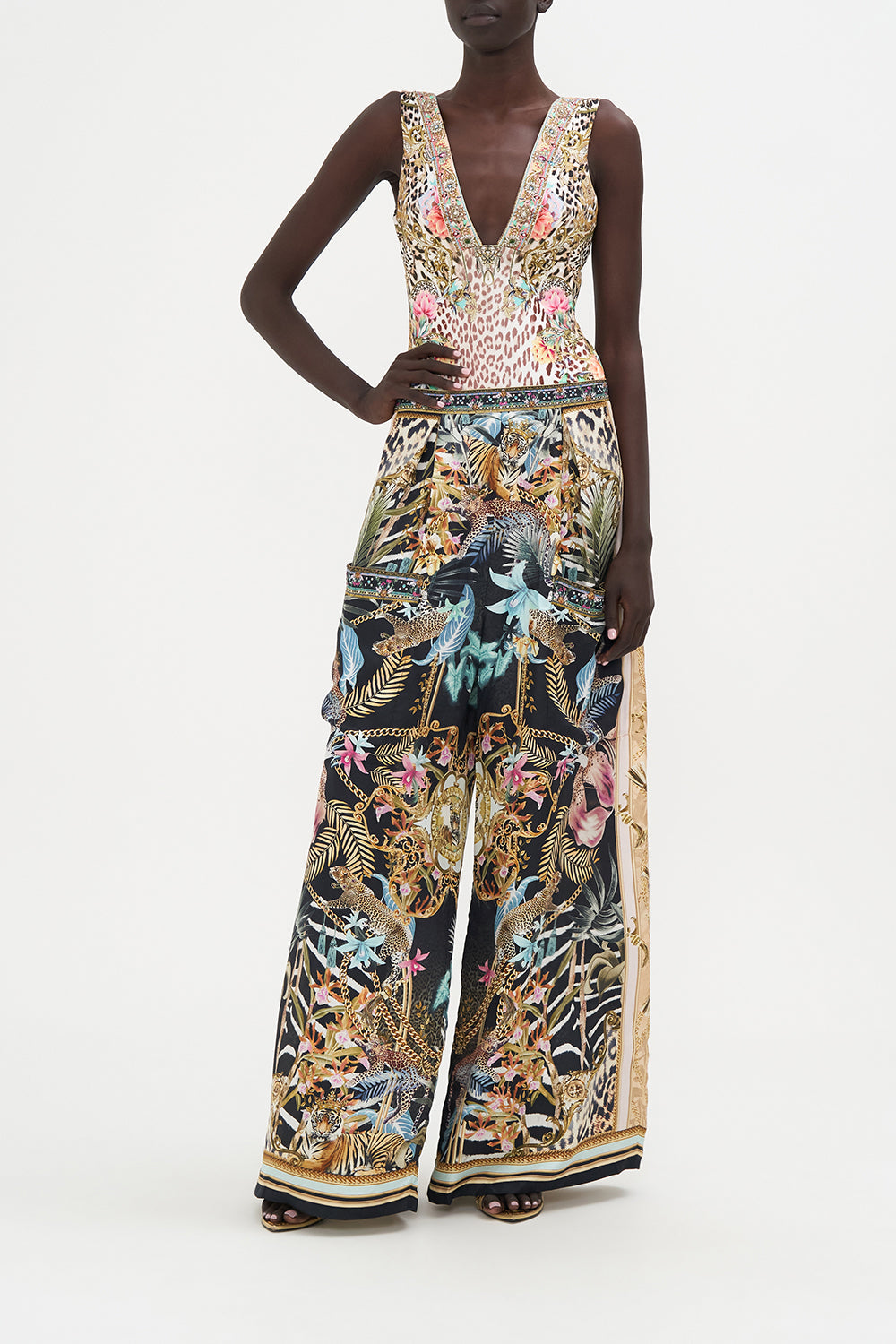 Wide Leg Trouser With Front Pockets Child Of The Wild print by CAMILLA
