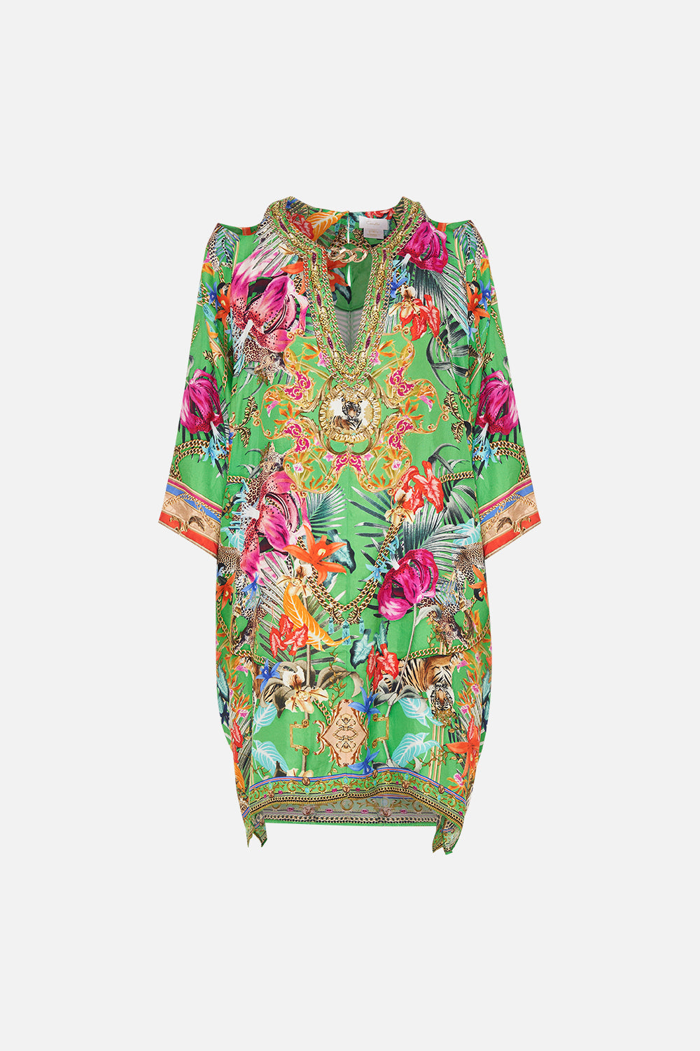BATWING CUT OUT SHORT KAFTAN CURIOUS AND CURIOUSER