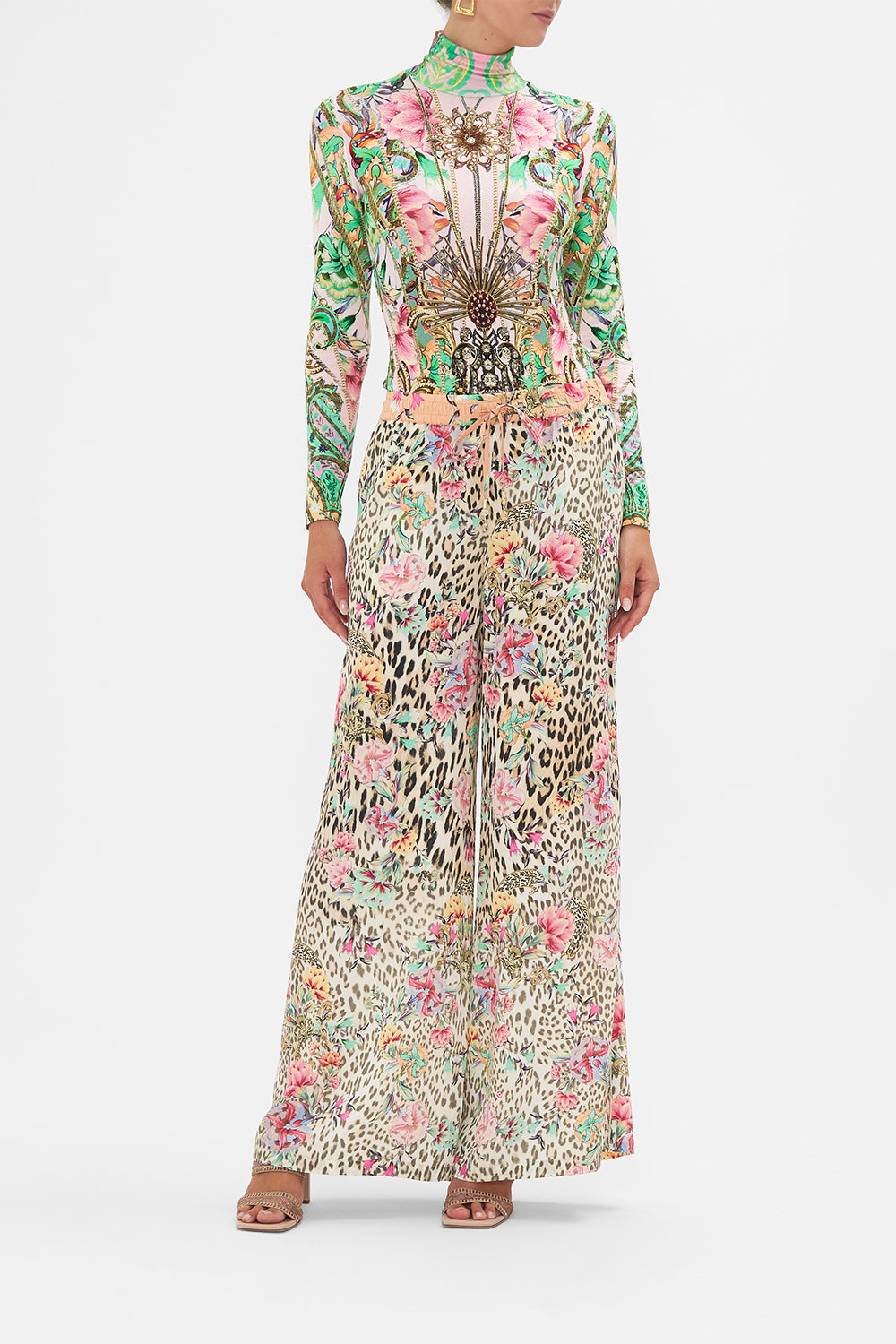 Jersey Turtleneck Lost City print by CAMILLA