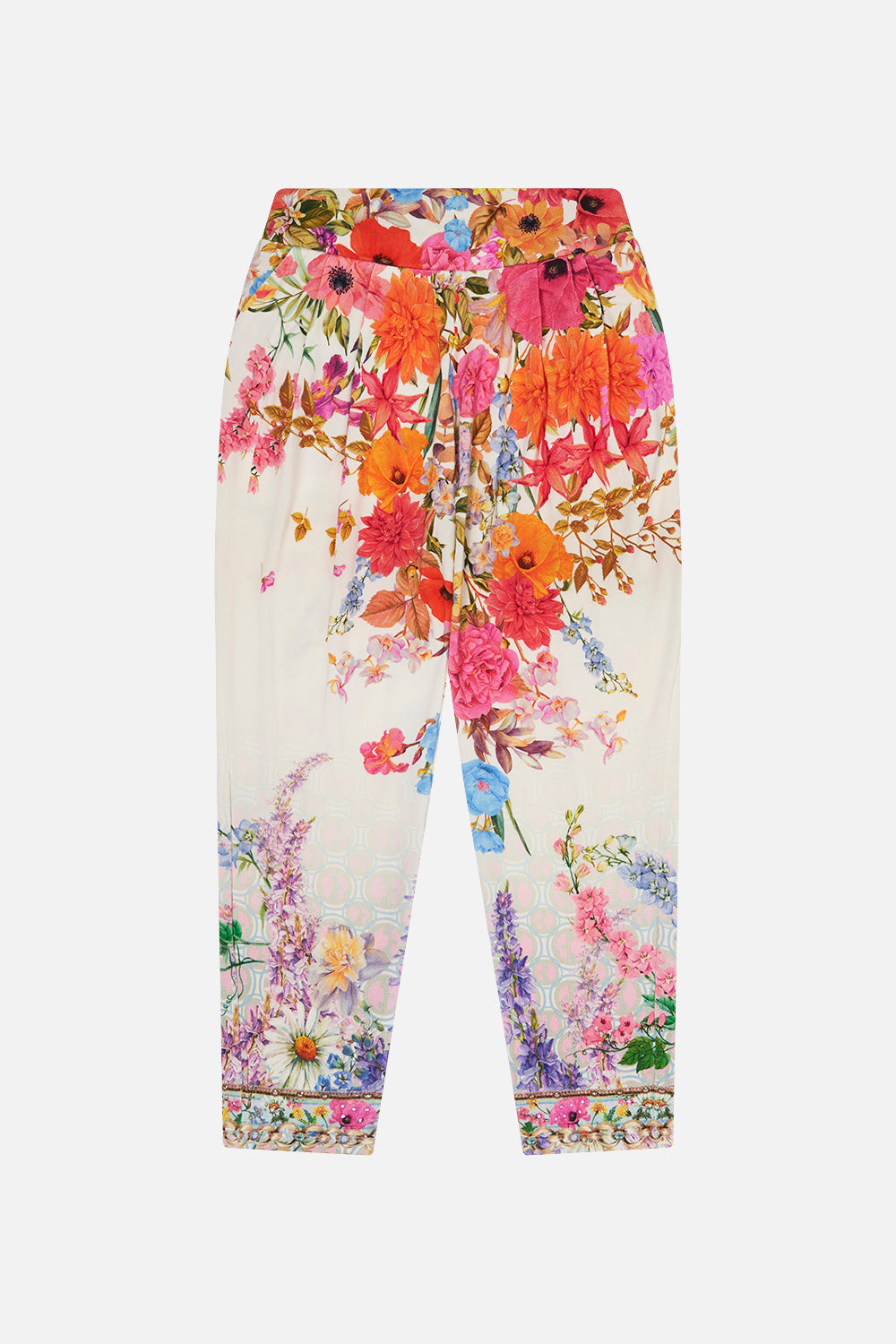 Dolce & Gabbana - Teen Girls White & Pink Carnation Leggings