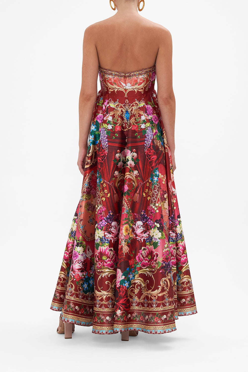 STRAPLESS MAXI DRESS RITES OF ROSES