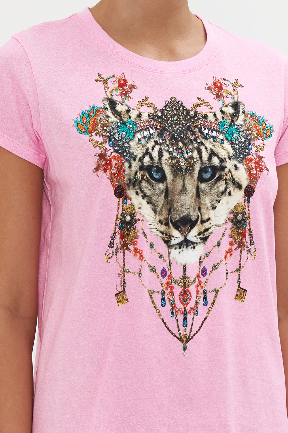 SLIM FIT  ROUND NECK T-SHIRT QUEEN ATLANTIS