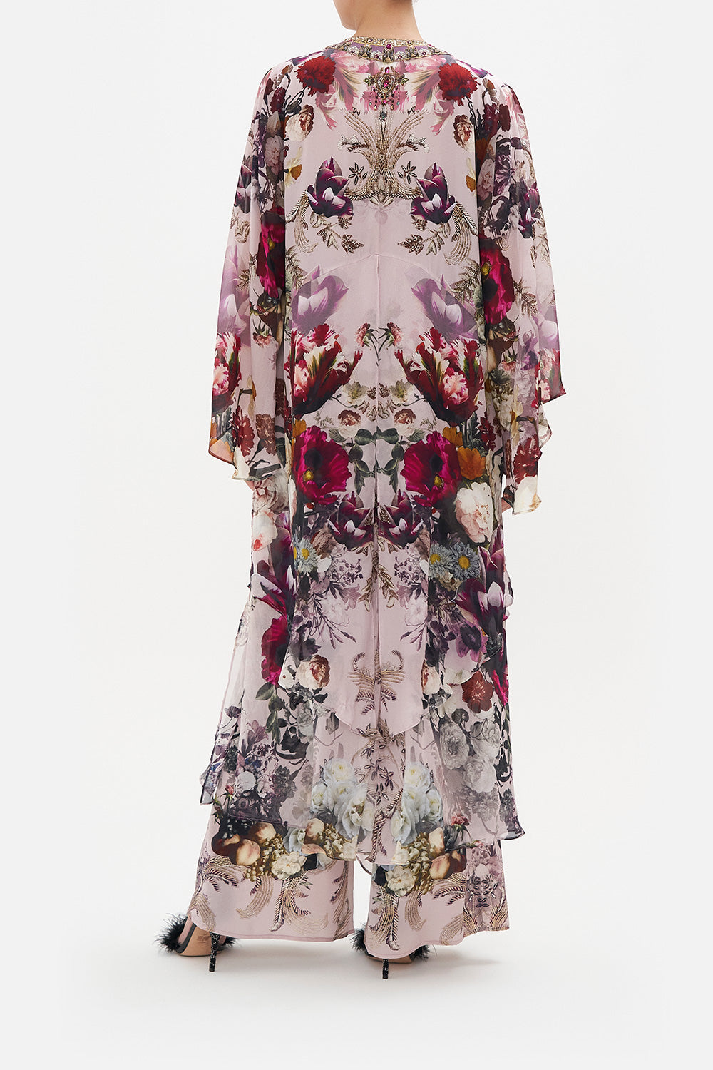 ROBE WITH DOUBLE LAYERED HEM GYPSY ROSE