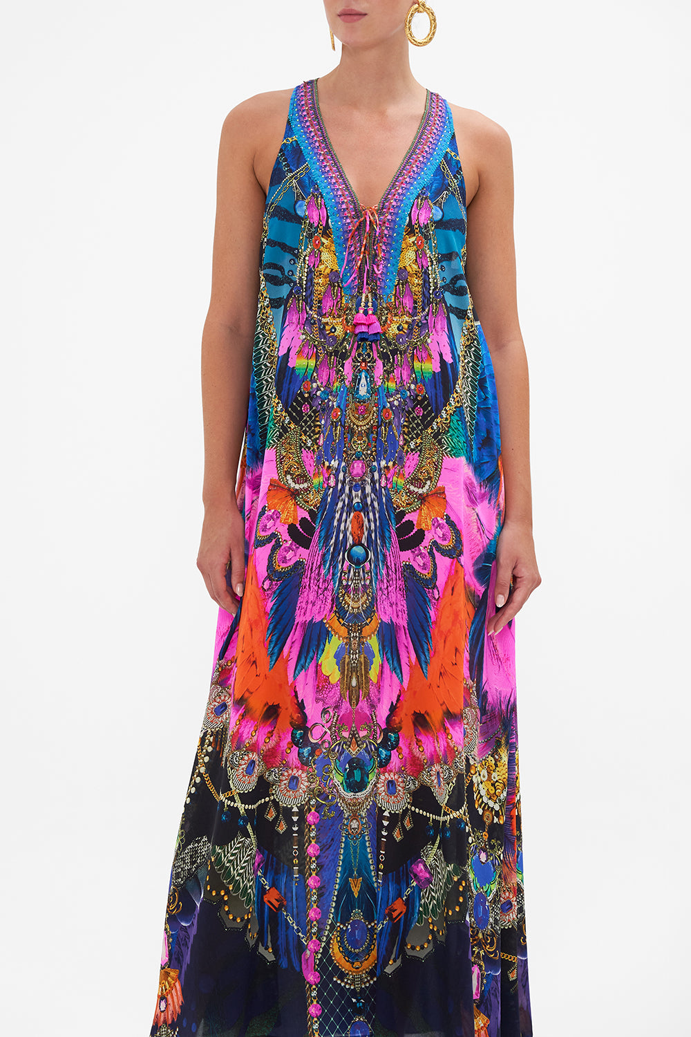 LACE UP RACER BACK DRESS DANCING WITH DESTINY