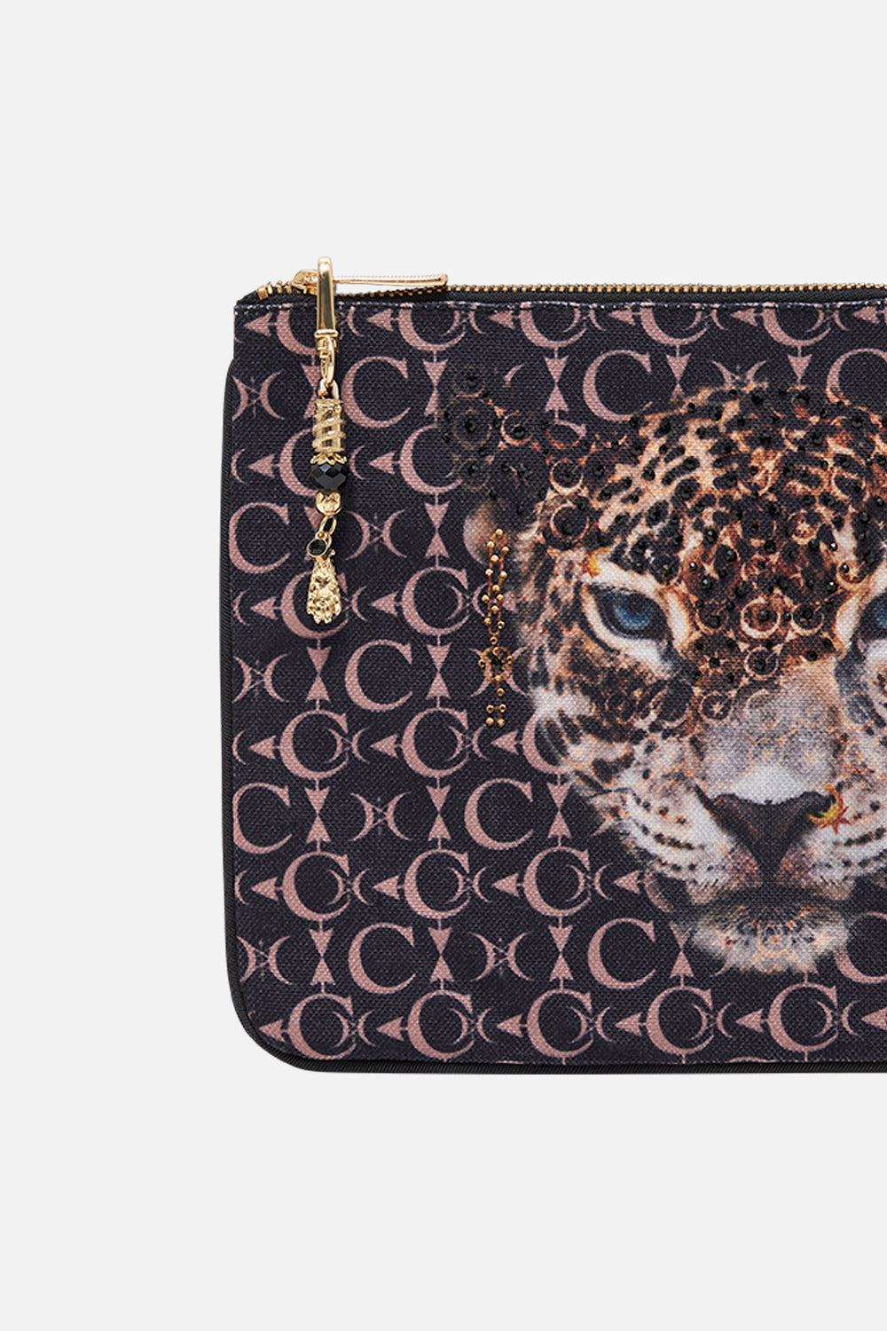 SMALL CANVAS CLUTCH WILDCAT SOIREE