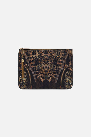 Small Canvas Clutch The Night Is Noir print by CAMILLA