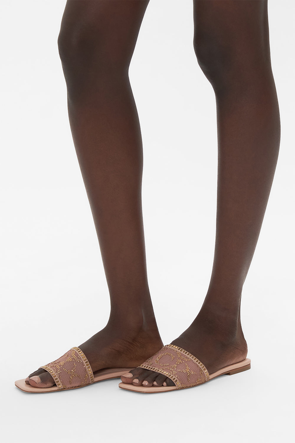 Alora Flat Mule, Solid Nude | CAMILLA AU – CAMILLA