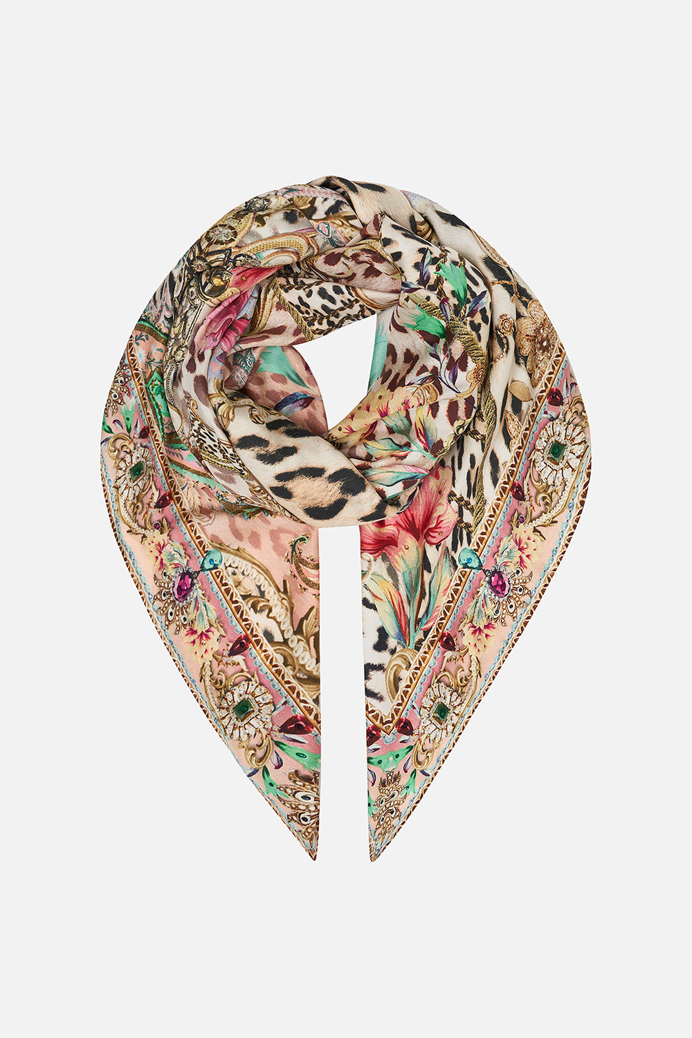 LARGE SQUARE SCARF QUEEN ATLANTIS