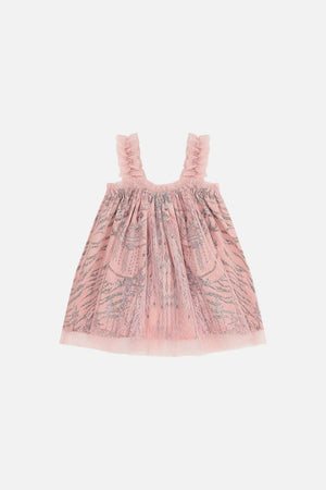 BABIES RUFFLE TENT DRESS WITH TULLE LAYER STARSHIP SISTAS