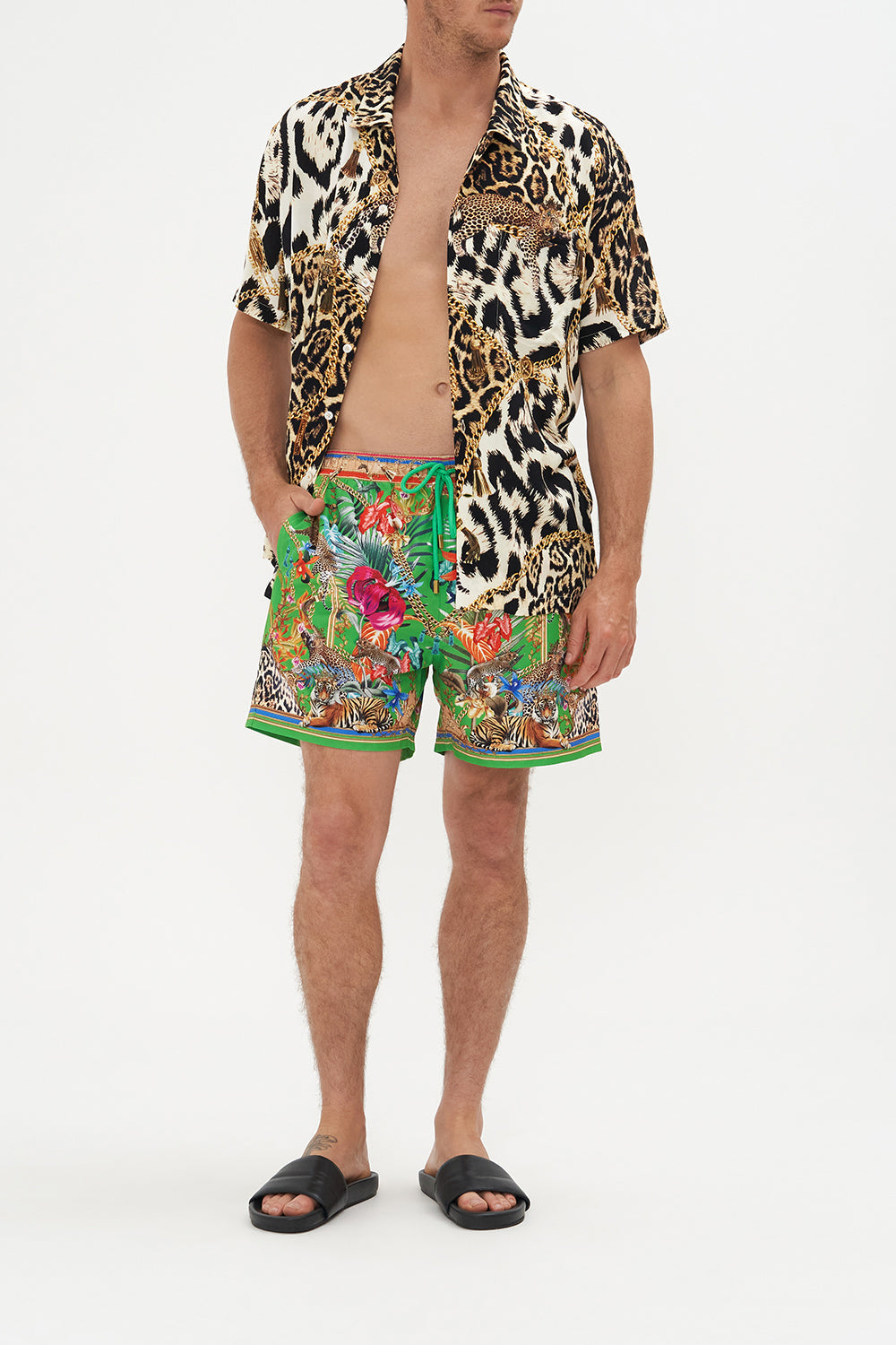 Elastic Waist Boardshort Curious And Curiouser print by CAMILLA