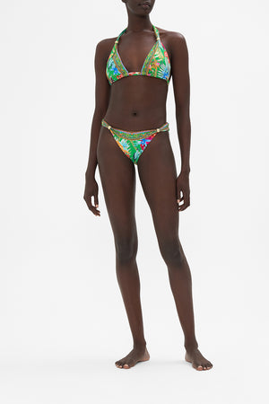 Soft Tie Bikini With Trim Curious And Curiouser print by CAMILLA