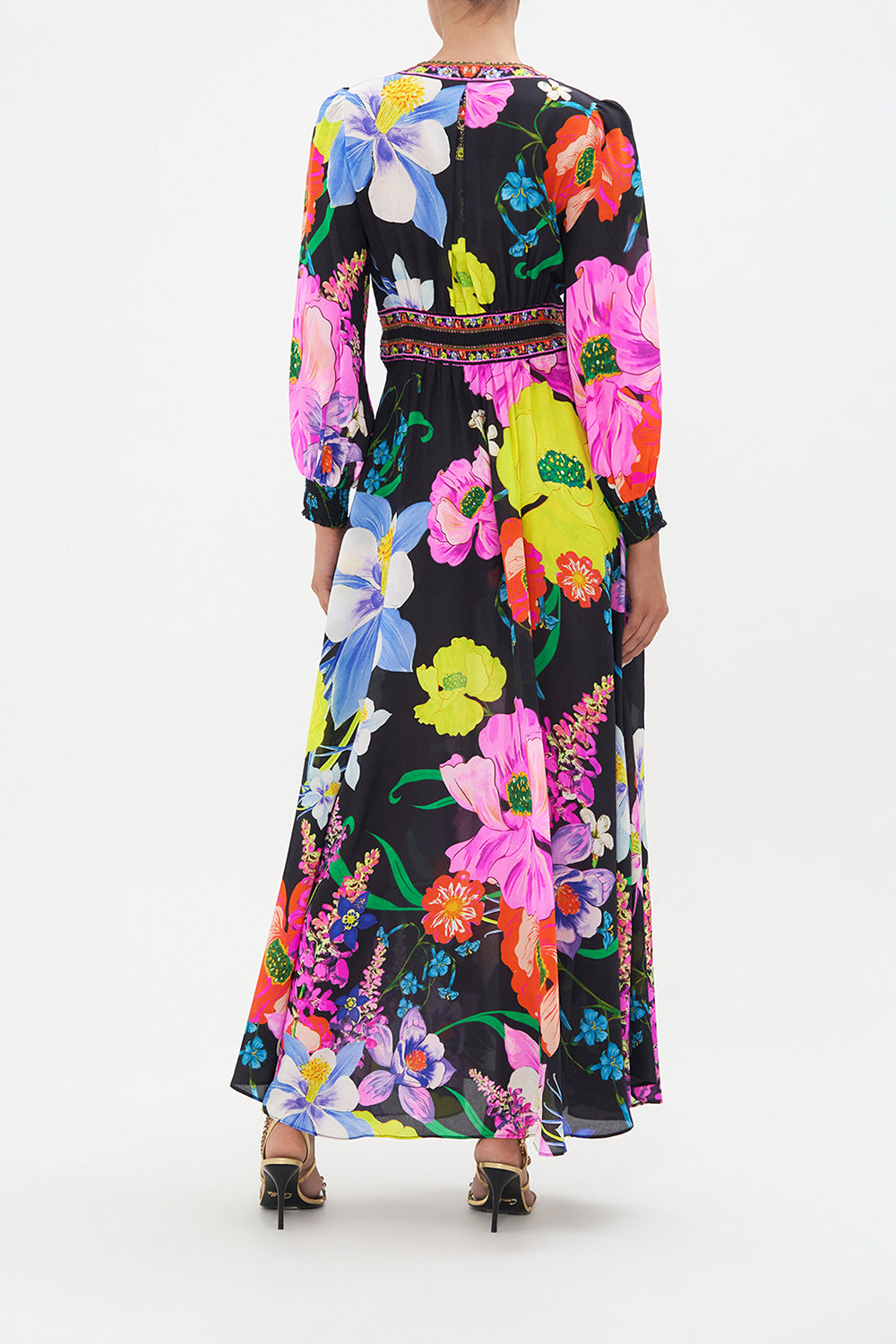 BUTTON DRESS WITH SHAPED WAISTBAND AWAY WITH THE FAIRIES