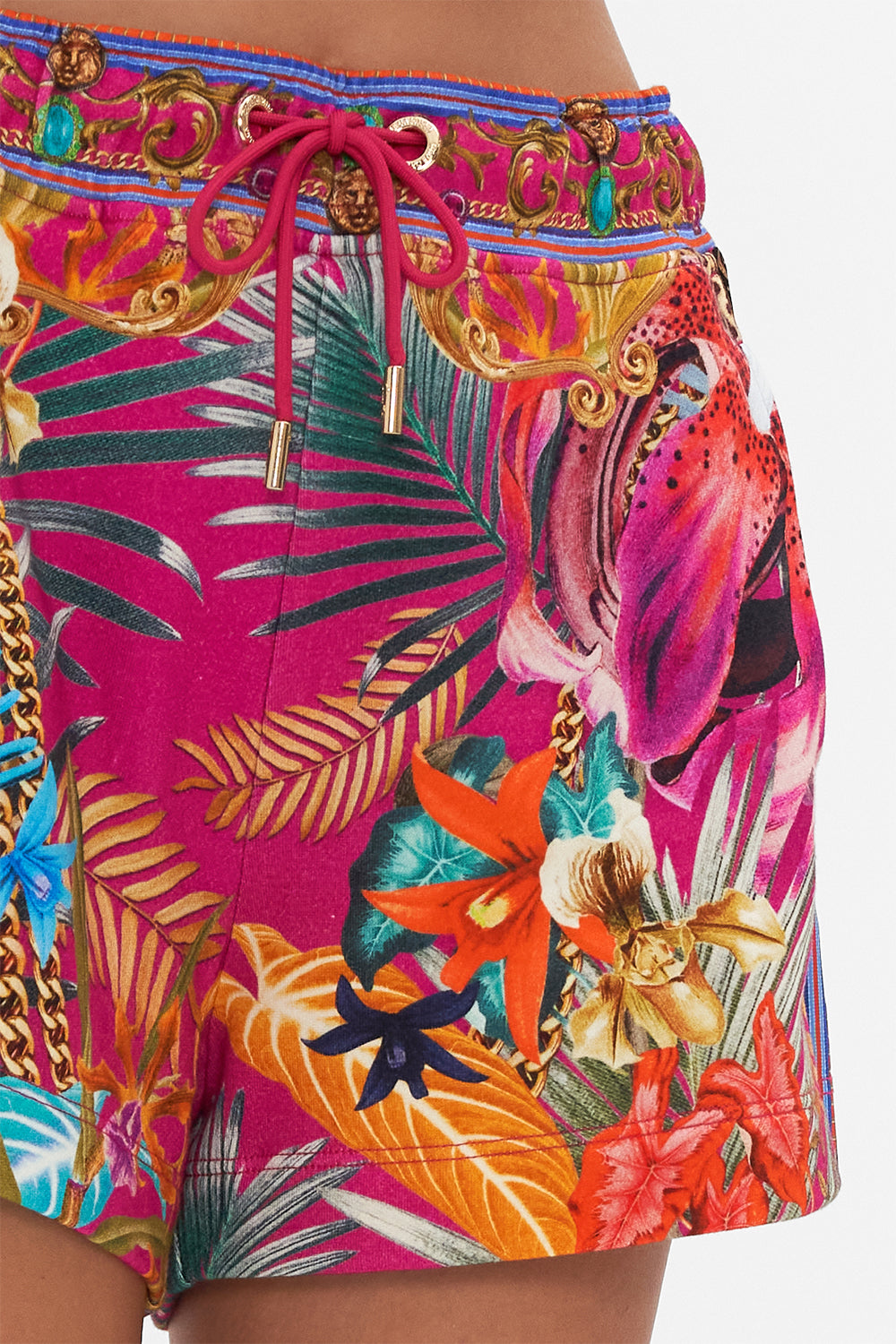 TERRY SHORT WITH CONTRAST STRIPE GAIAS GIRL