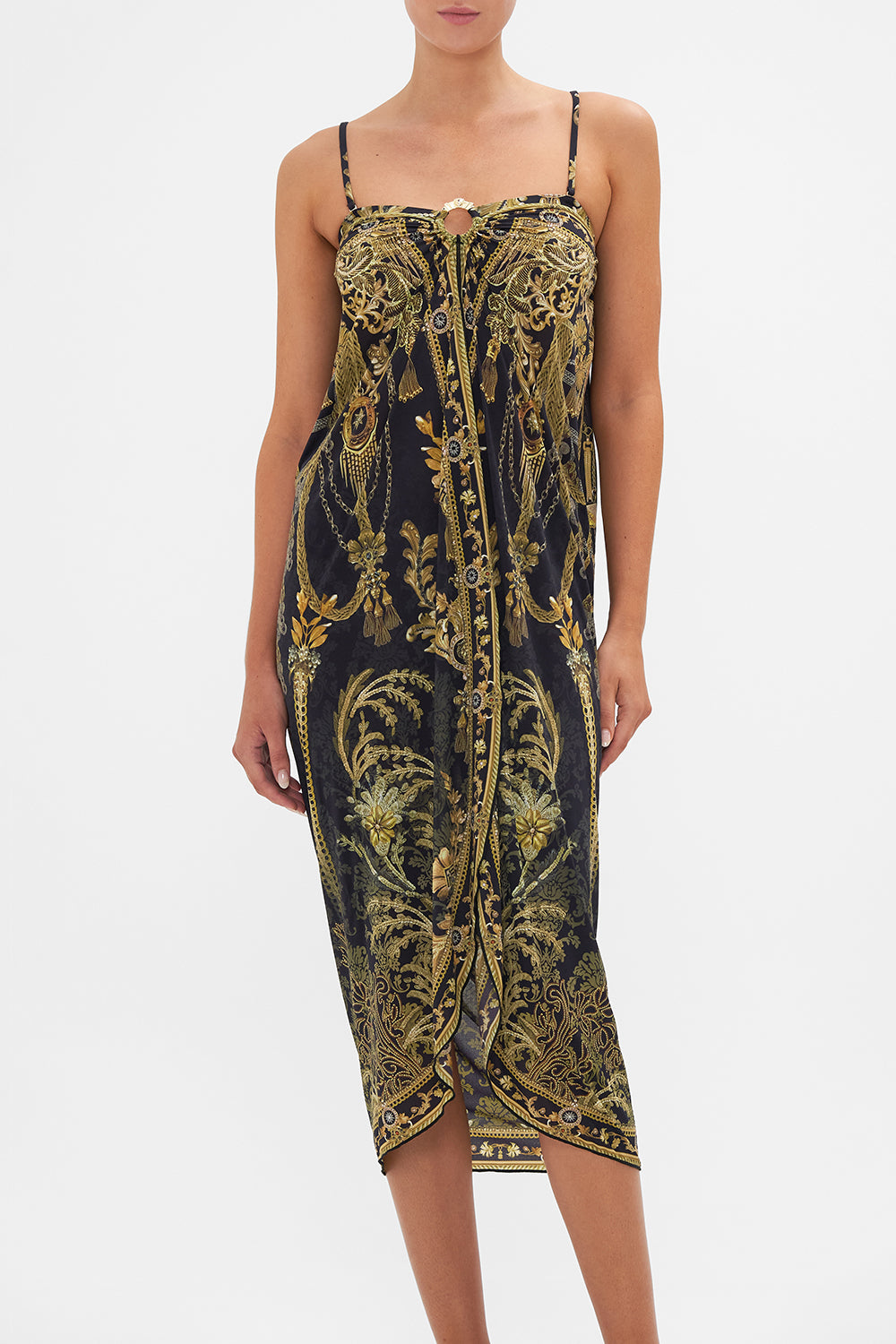 RING TRIM LONG SARONG THE NIGHT IS NOIR