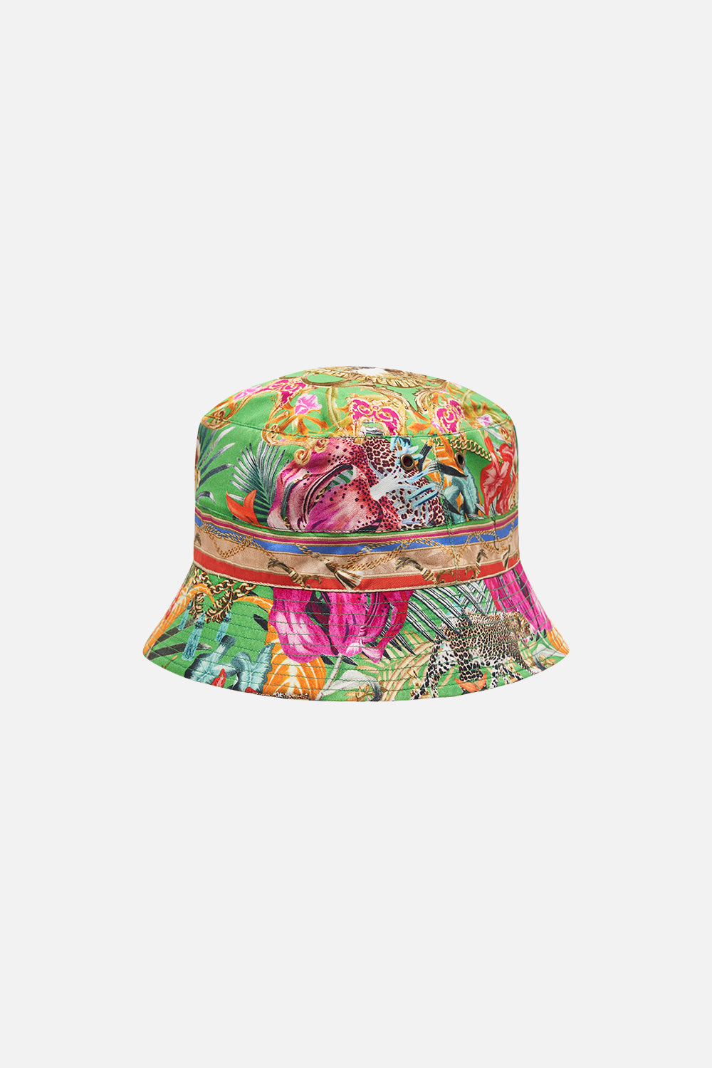 Mens Reversible Bucket Hat Curious And Curiouser print by CAMILLA