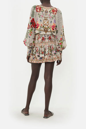 Short Shirred Skirt, Leos Bouquet | CAMILLA AU – CAMILLA