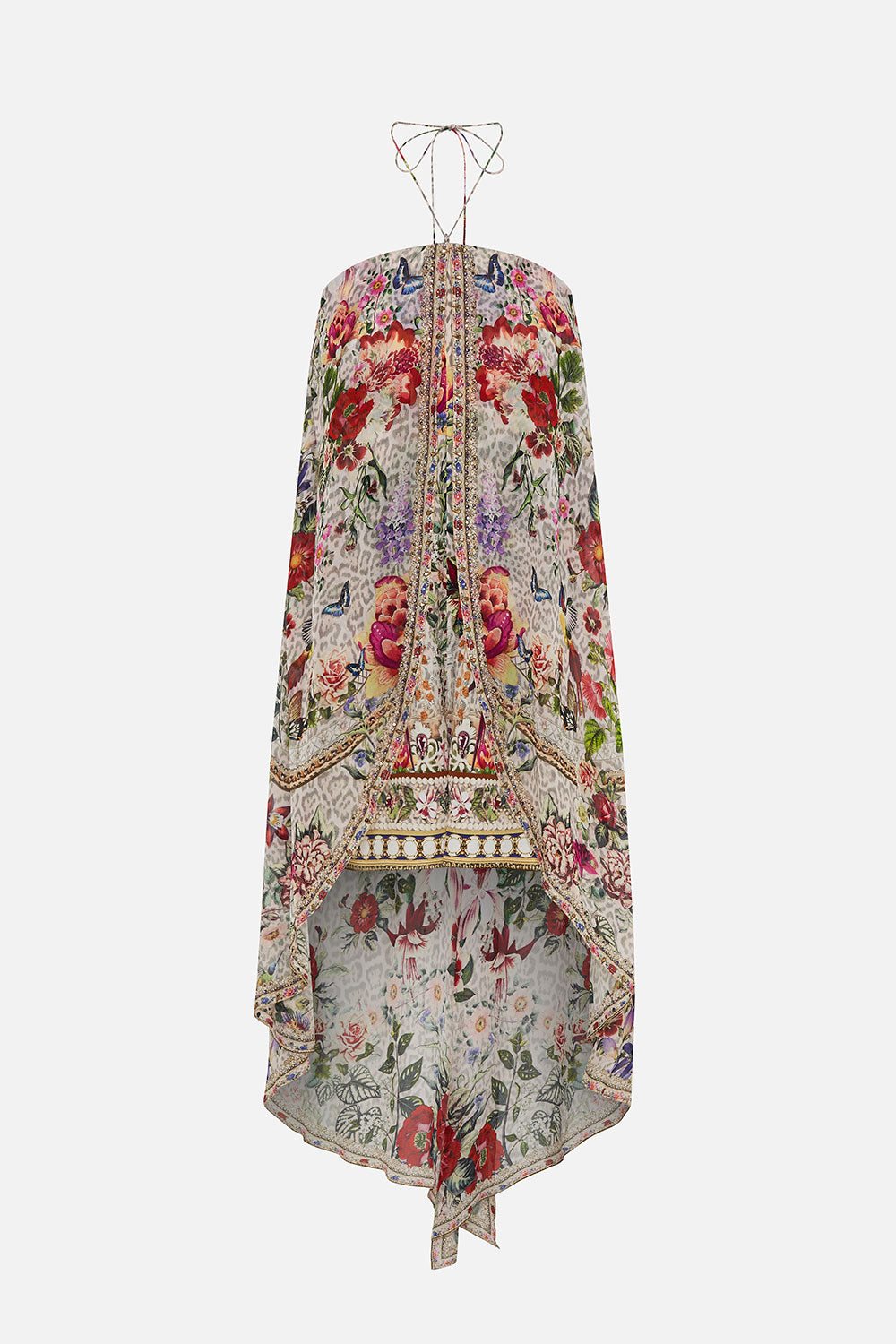 STRAPLESS OVERLAY PLAYSUIT LEOS BOUQUET