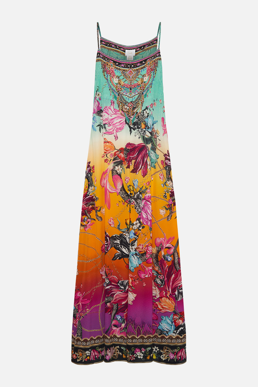 LONG PANEL SLIP DRESS VIPER ROOM