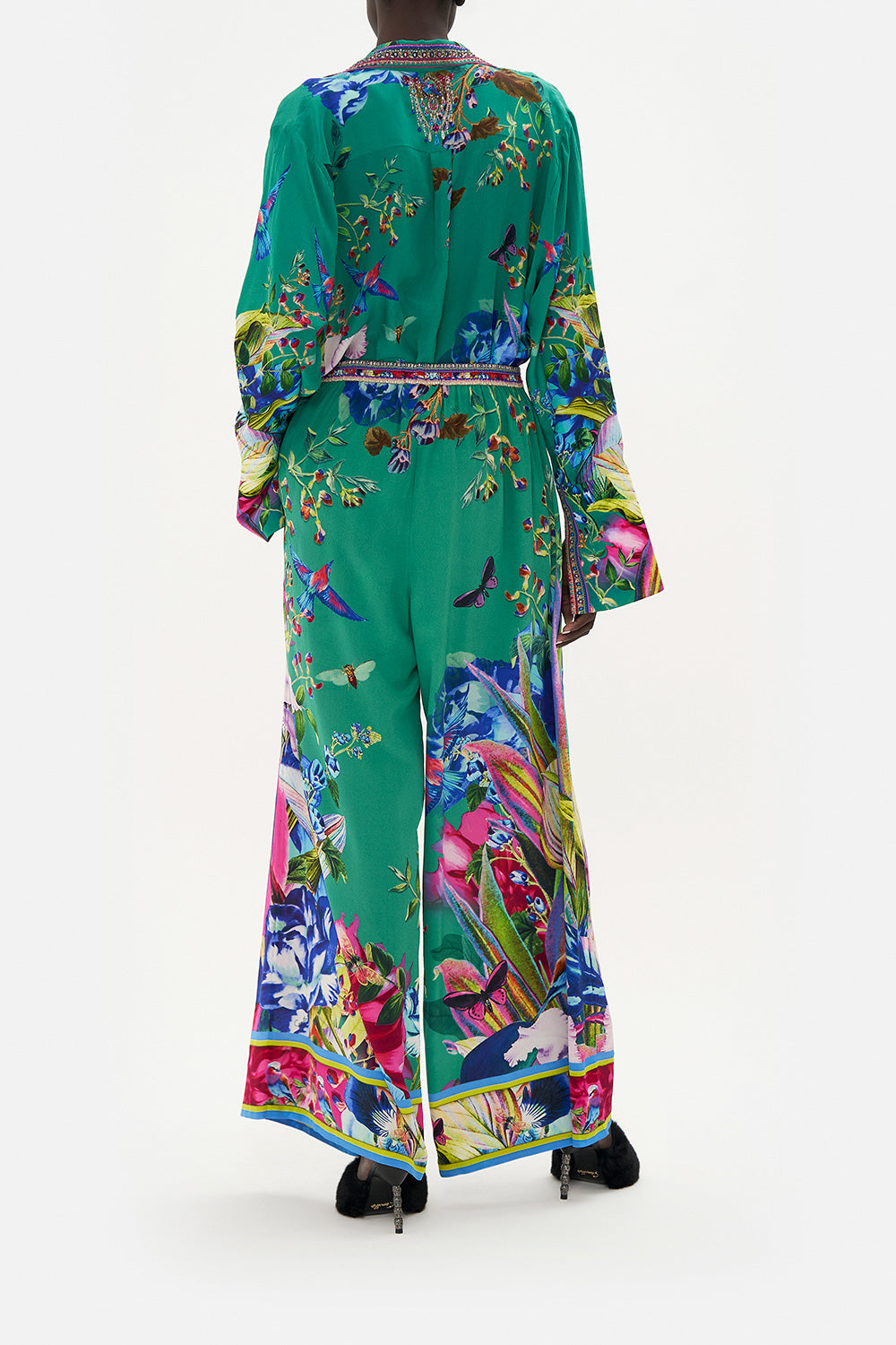 TUCK FRONT PANT RUN FROM PARADISE