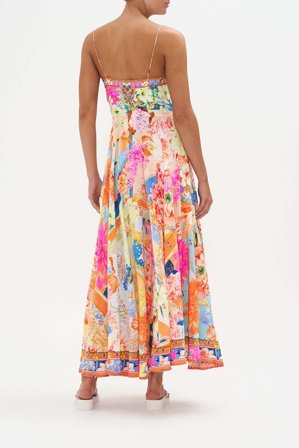 LONG DRESS WITH TIE FRONT MEET ME IN THE GARDEN