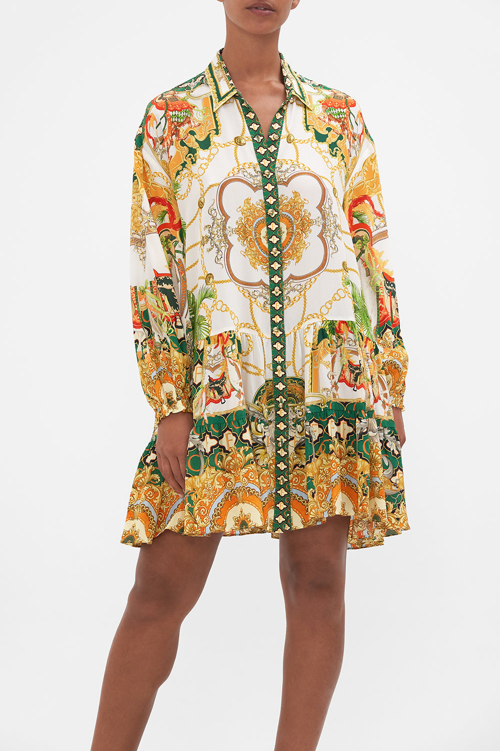 Tiered Shirt Dress, My Sweet Devotion | CAMILLA AU – CAMILLA