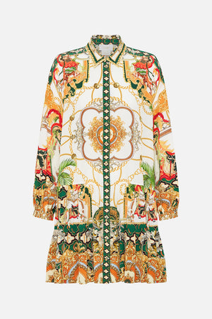 Product view of CAMILLA shirt dress in My Sweet Devotion print