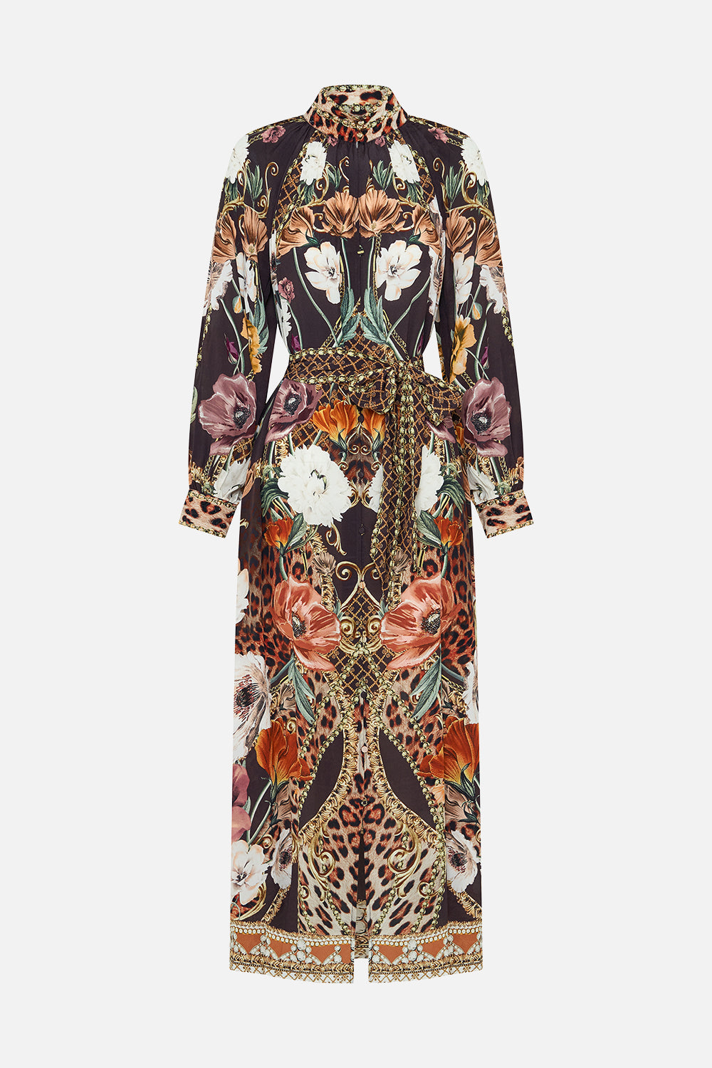 RAGLAN SLEEVE MIDI SHIRT DRESS WAVE YOUR WAND