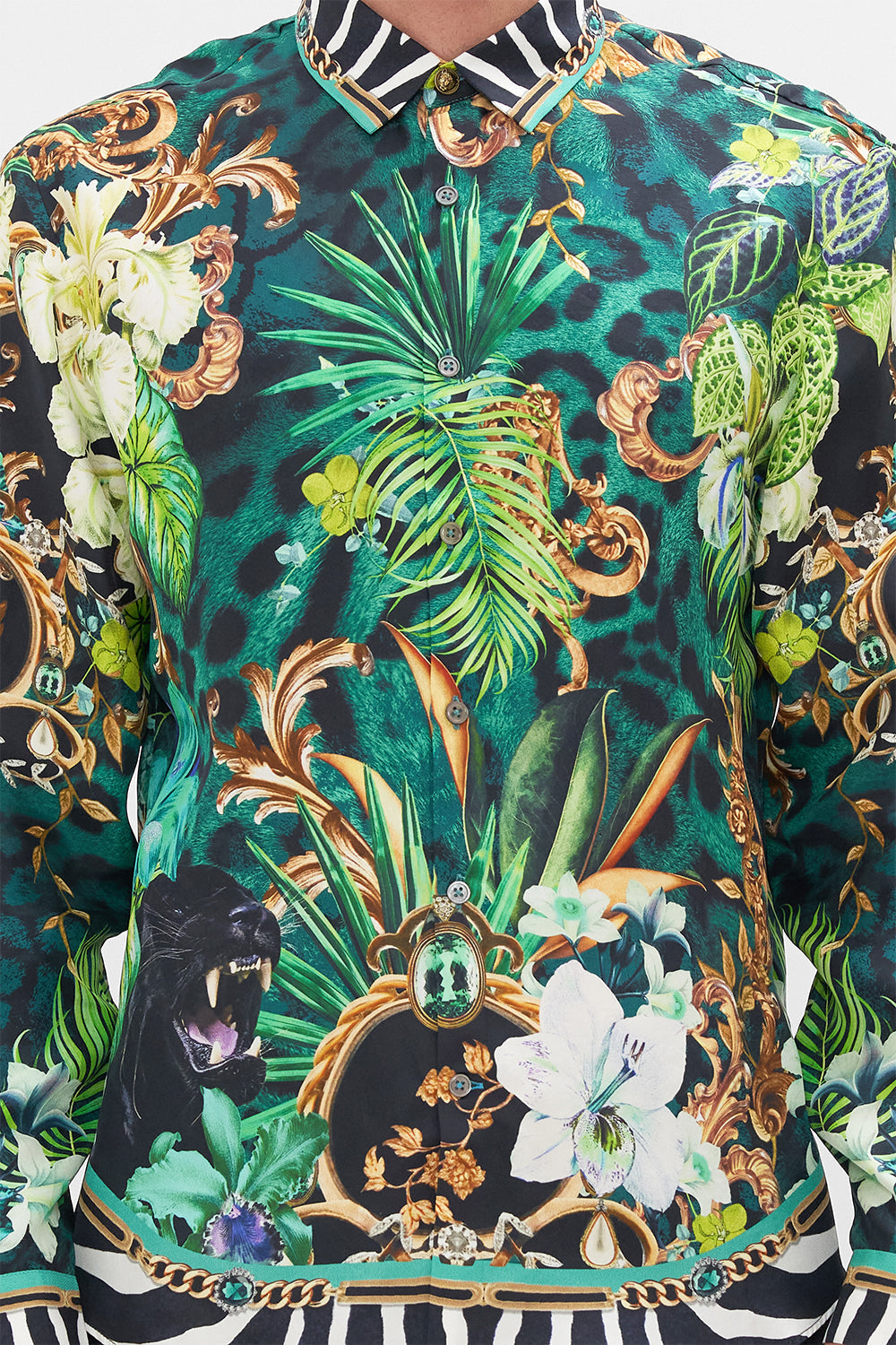 COLLARED LONG SLEEVE SHIRT SING MY SONG