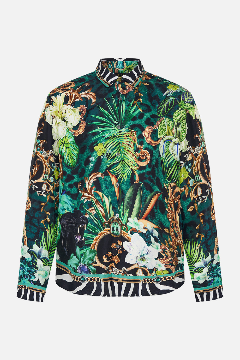 COLLARED LONG SLEEVE SHIRT SING MY SONG