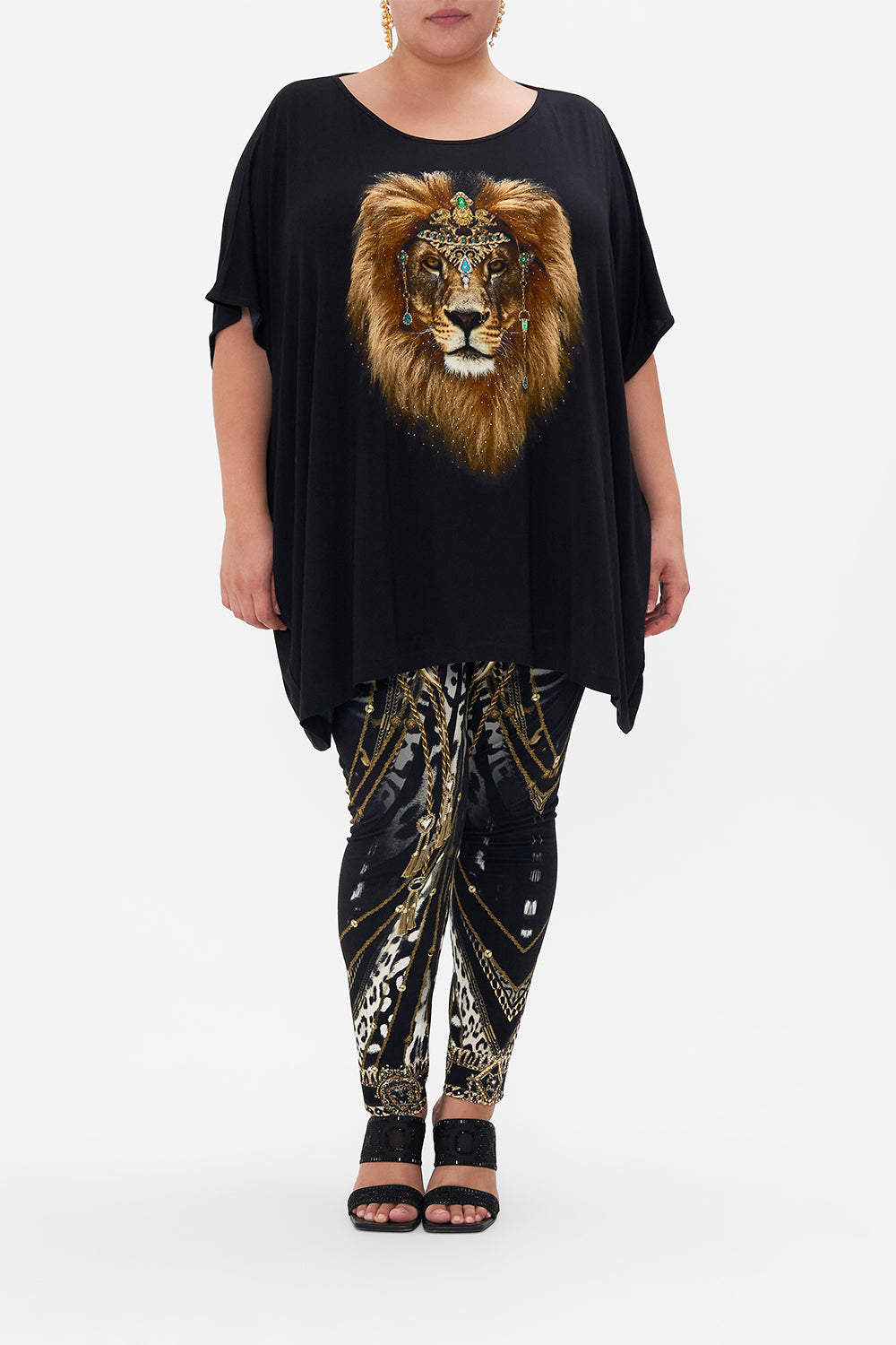 LOOSE FIT ROUND NECK TEE - BLACK SING MY SONG