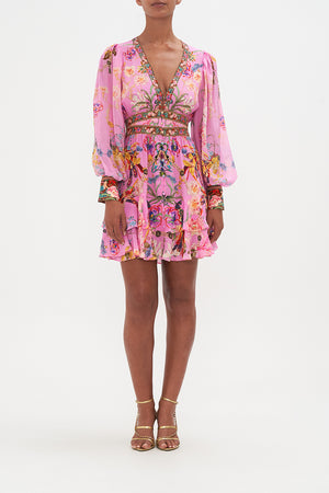 BUTTON FRONT FRILL DRESS ALL ABOUT THAT LACE