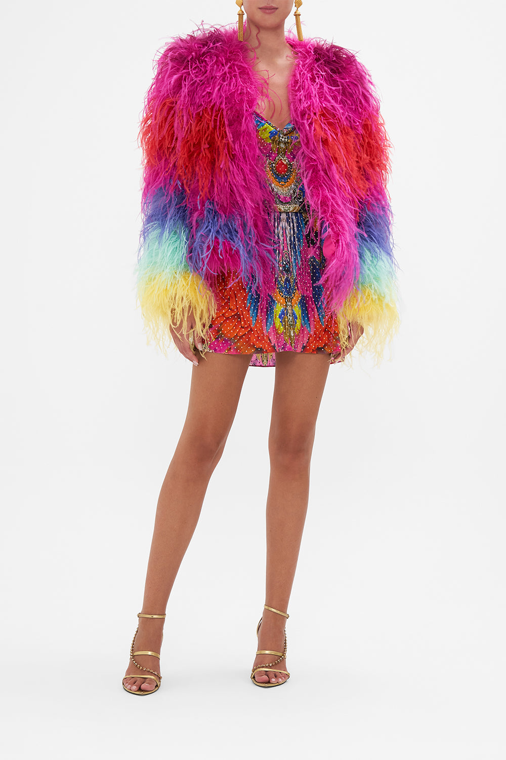 Feather Jacket Dancing With Destiny print by CAMILLA